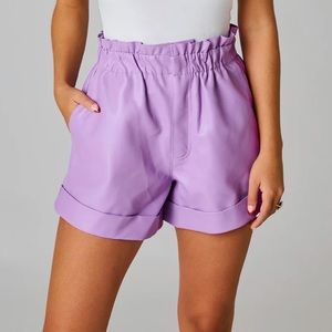 buddy love leather shorts